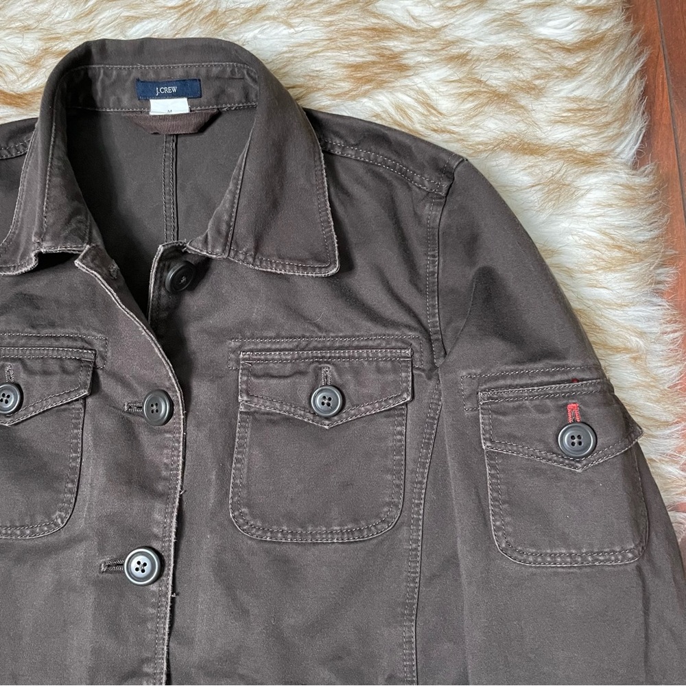J. Crew brown aged utility jacket - Picture 8 of 9